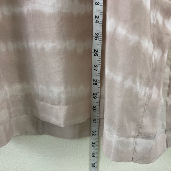 J. Jill Silk Blend Tie Dye Print Side Slit Lightweight Oversized Tunic - Picture 13 of 16